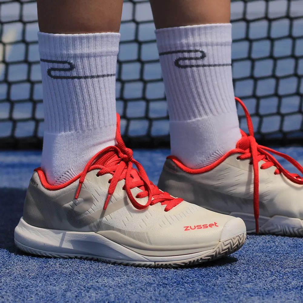 Zusset Medias Zet Para Padel Blanco/Gris 1 Par