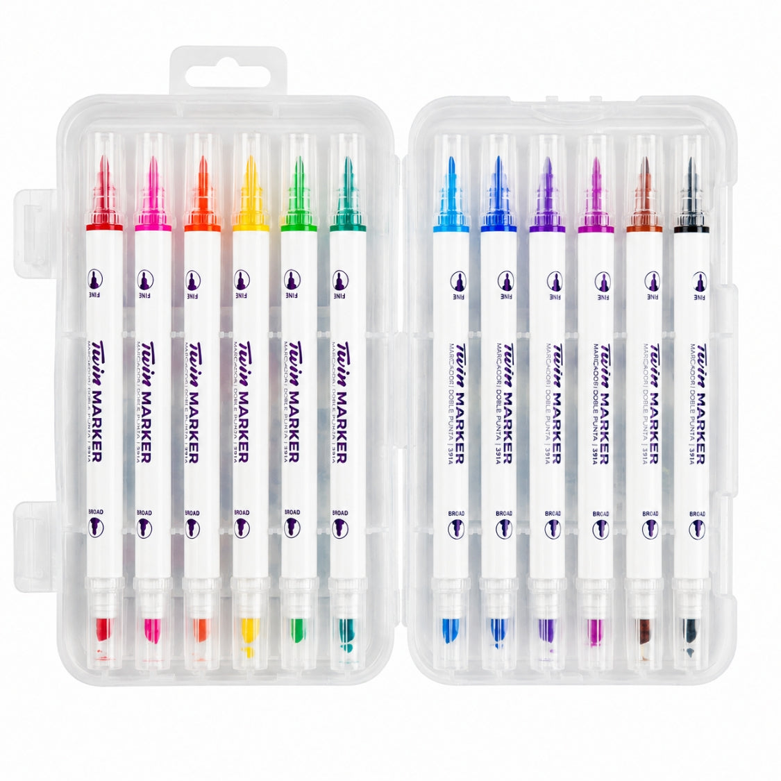 Studmark Marcadores Doble Punta 12 Colores