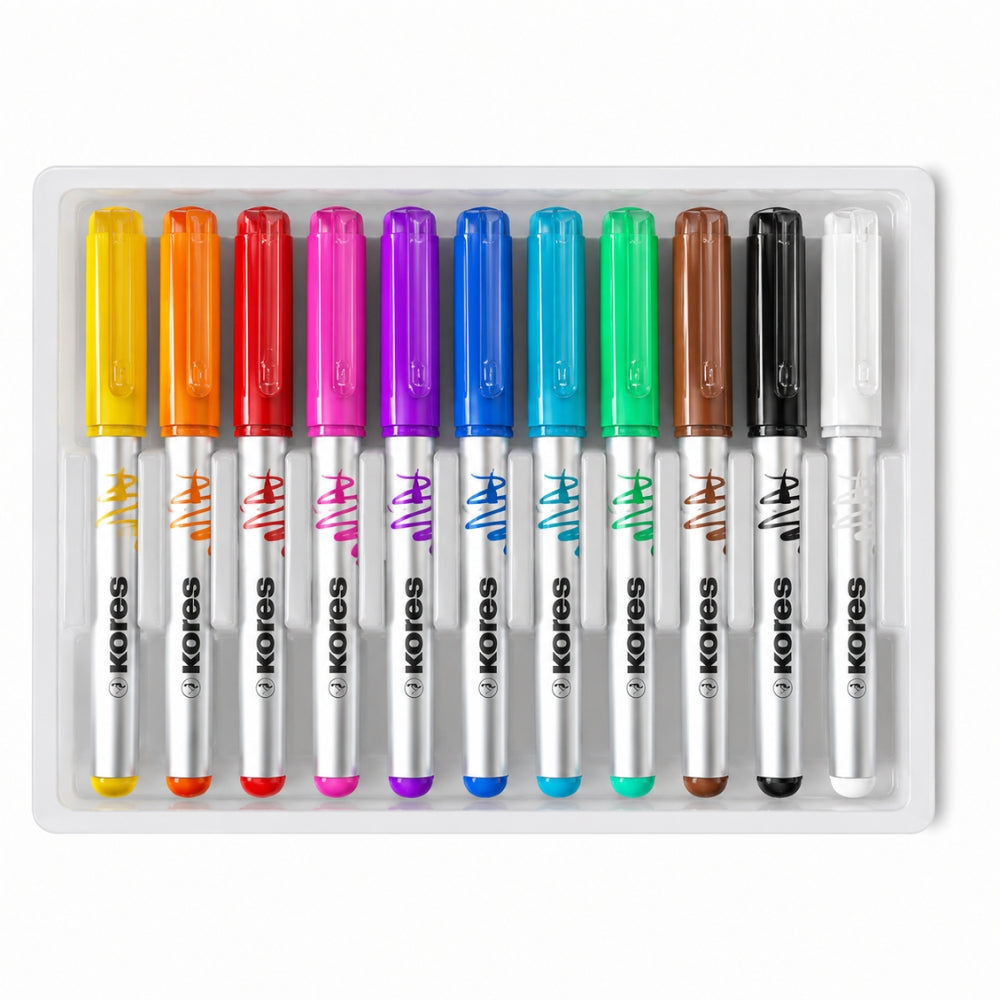 Kores Marcadores Acrílicos Kreative Marker 12 Und