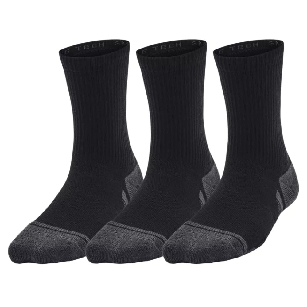 Under Armour Medias Deportivas Para Niños  3 Pack Color Negro