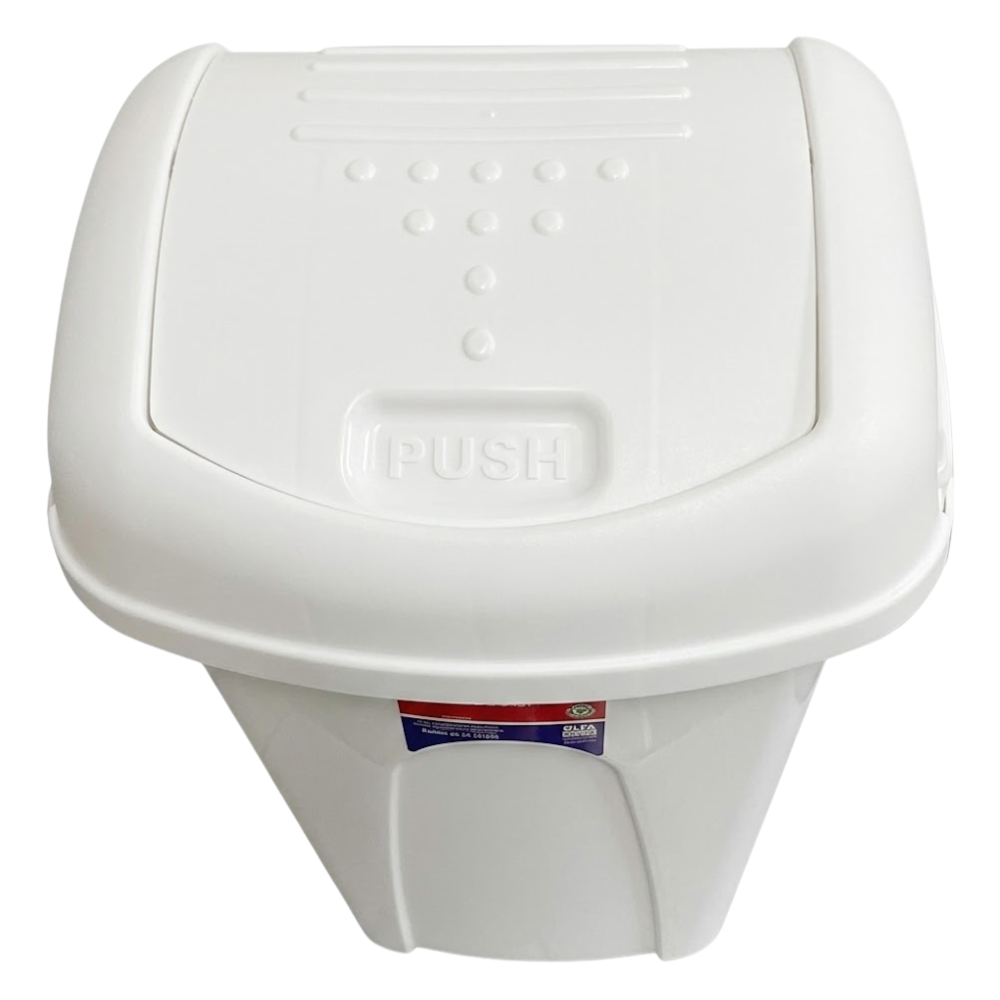 Alfa Hogar Papelera Vaiven Color Blanco 60Lt.