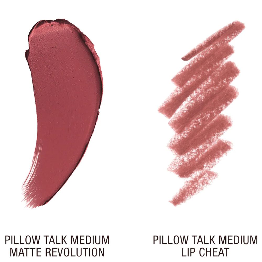 Charlotte Tilbury Mini Pillow Talk Lipstick & Liner Set Color Pillow Talk-Pillow Talk Medium