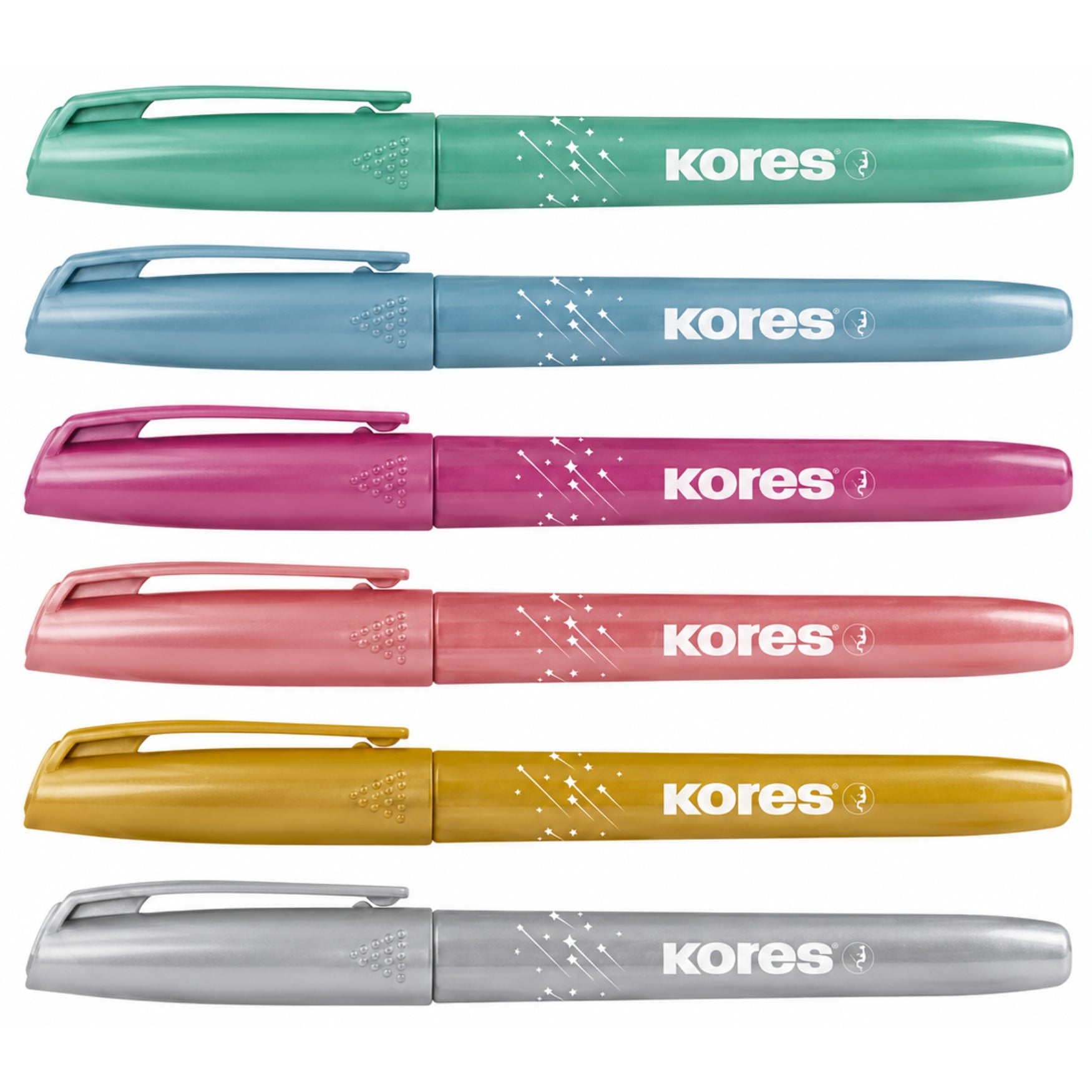 Kores Marcadores Escarchados 6 Unidades