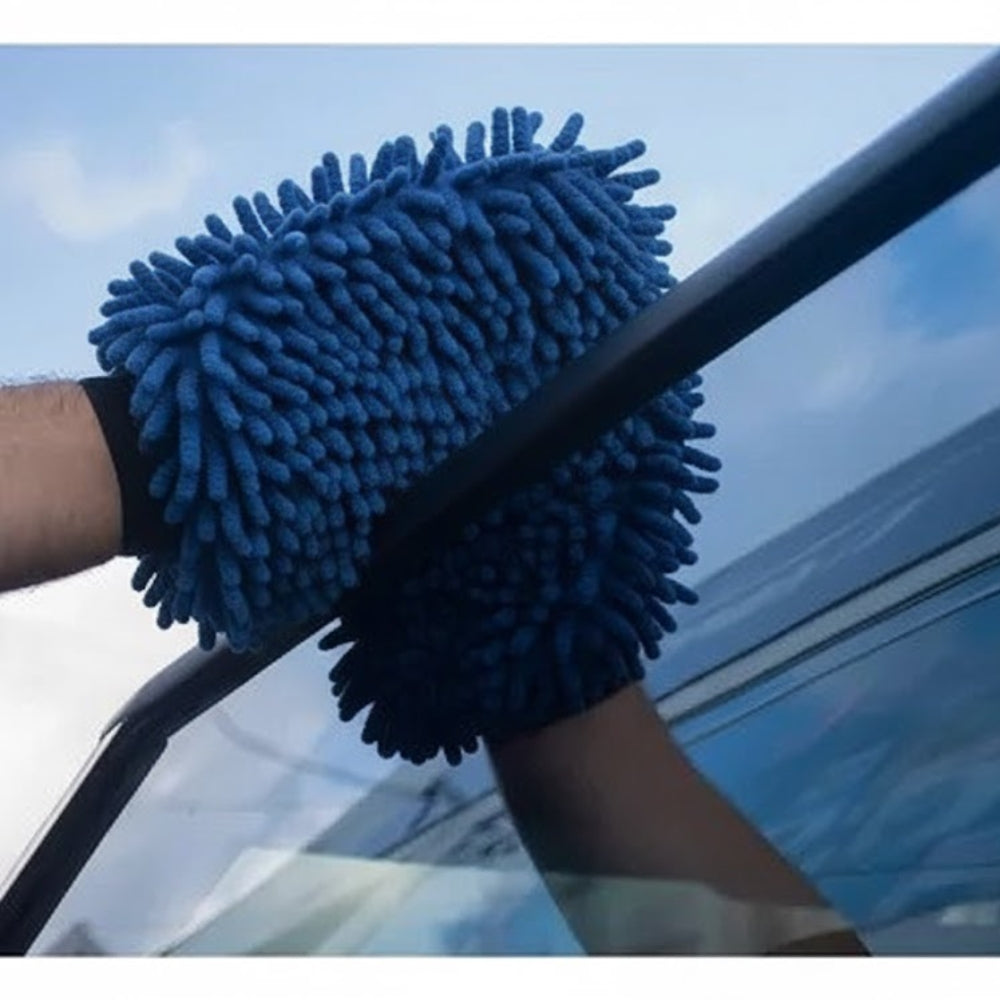 Guantes Smart Shine De Microfibra Azul 18 x 25cms