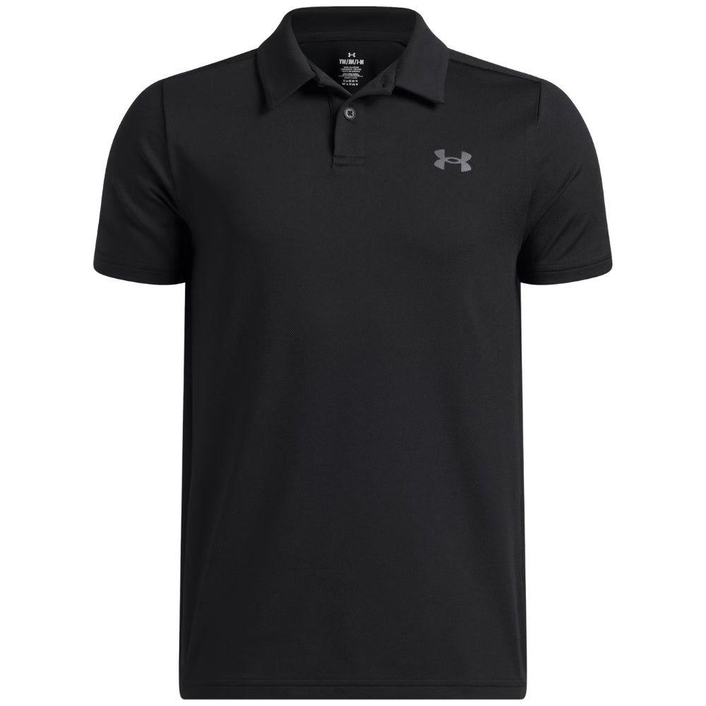 Under Armour Franela Para Niños Performance Polo Color Negro
