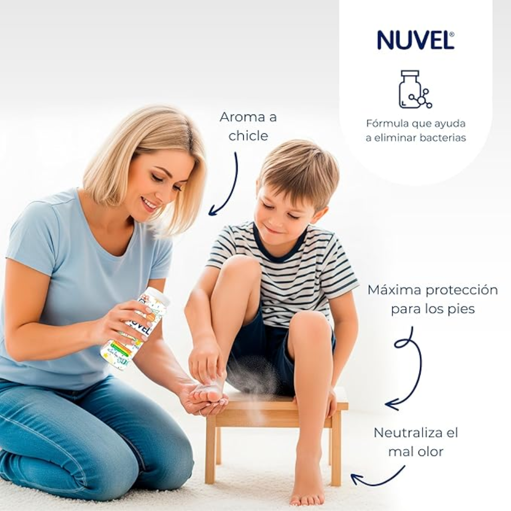 Nuvel Talco Kids Desodorante Para Pies 100gr