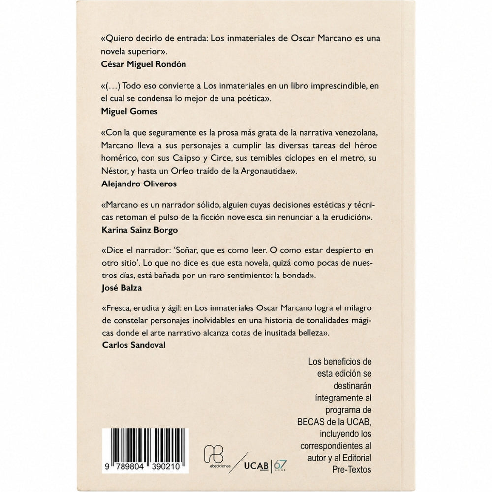 Oscar Marcano Los Inmateriales