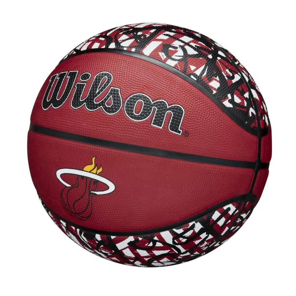 Wilson Balón De Basket NBA Graffiti Miami Heat No.7