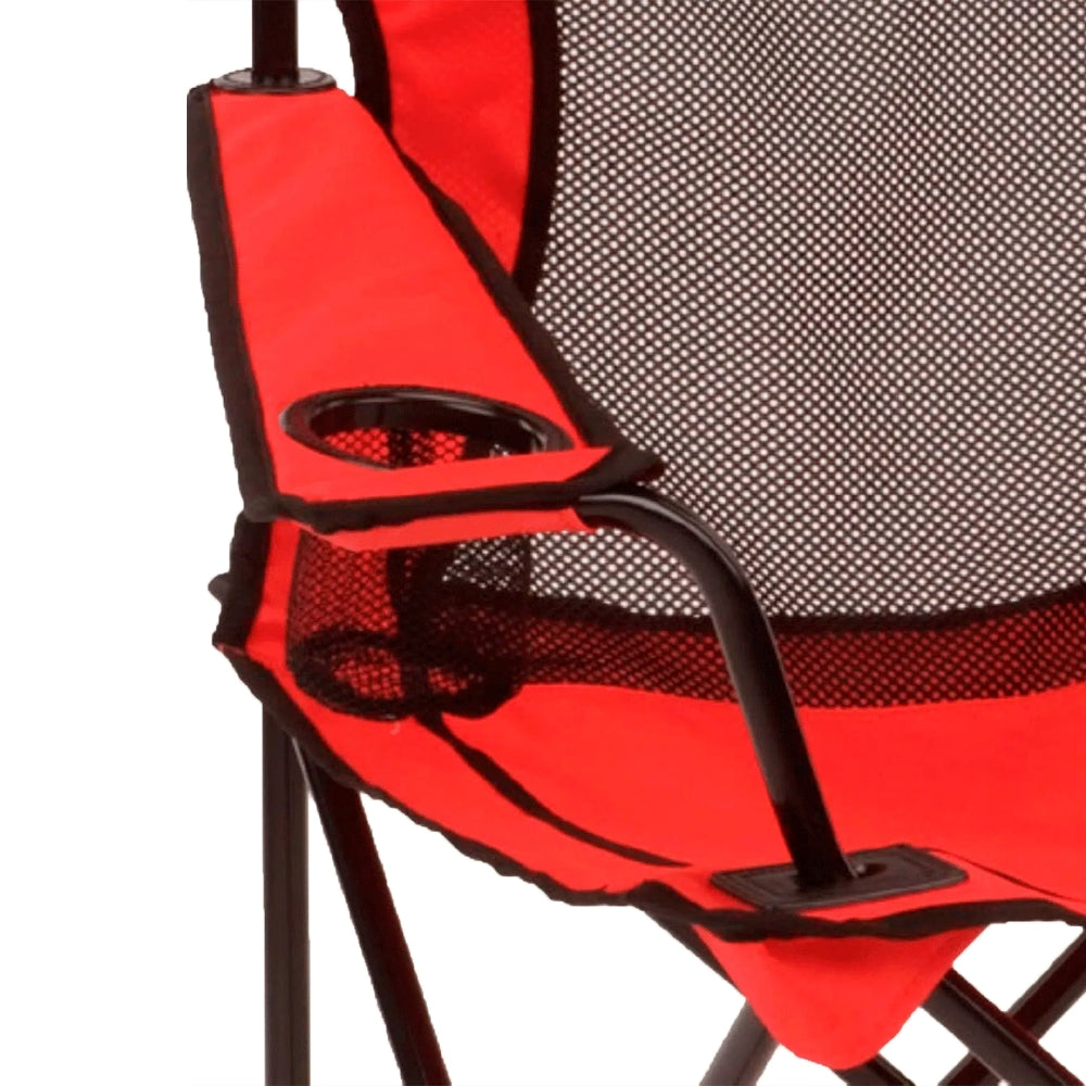 Coleman Silla Plegable Con Malla Color Rojo