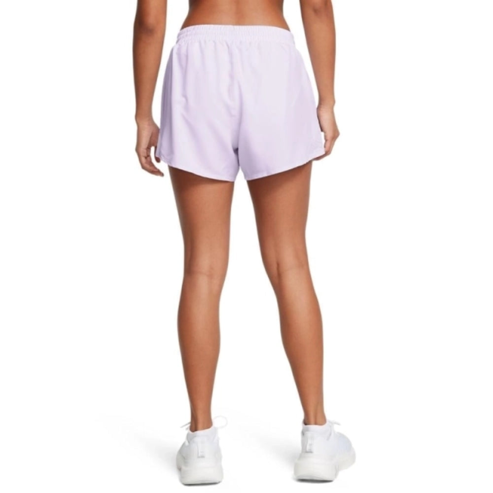 Under Armour Short Deportivo Fly By 3" Para Damas Color Lila