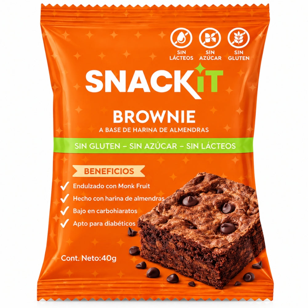 Brownie Snackit de Almendras y Nueces 40gr