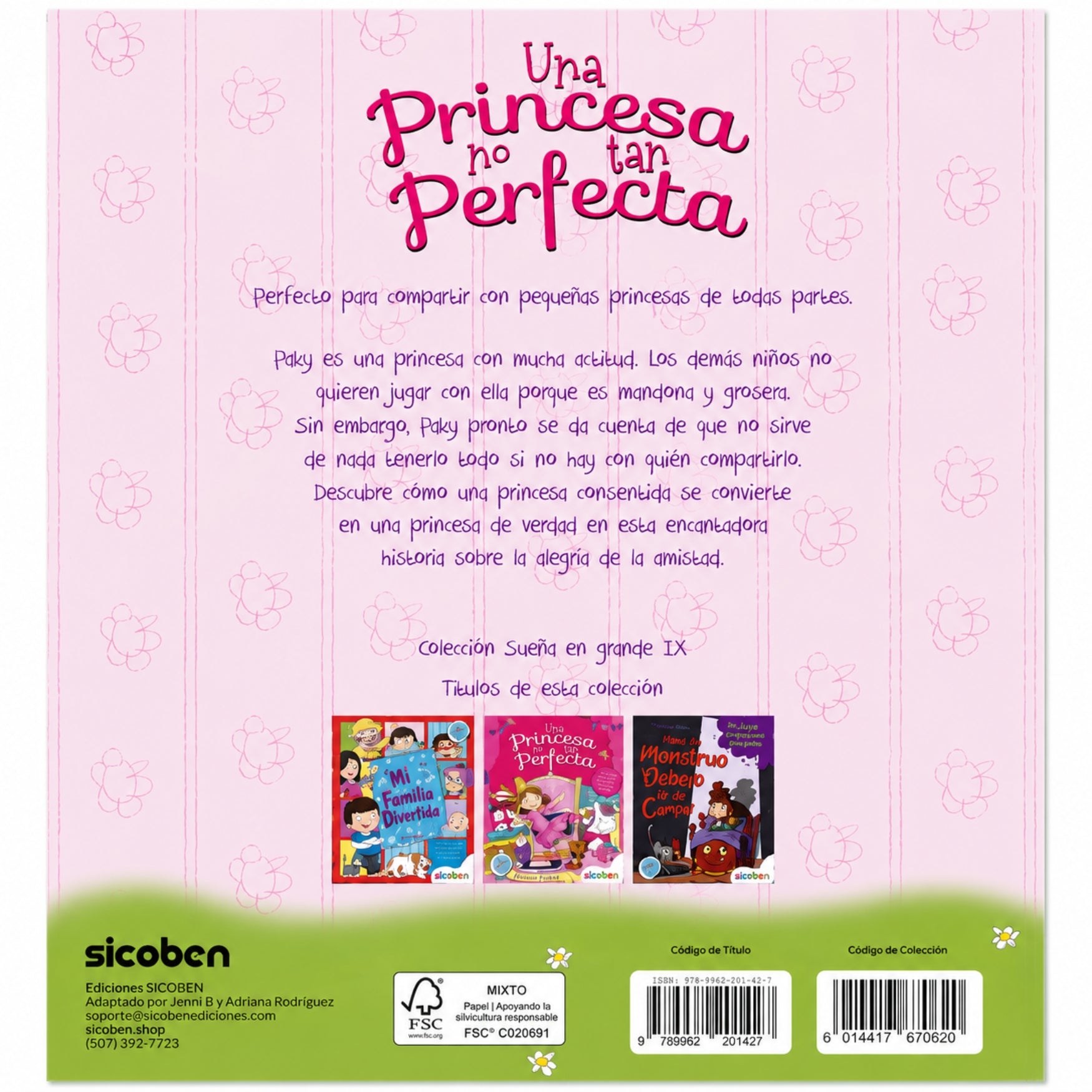 Sicoben Libro "Una Princesa No Tan Perfecta" Autora Doreen Marts