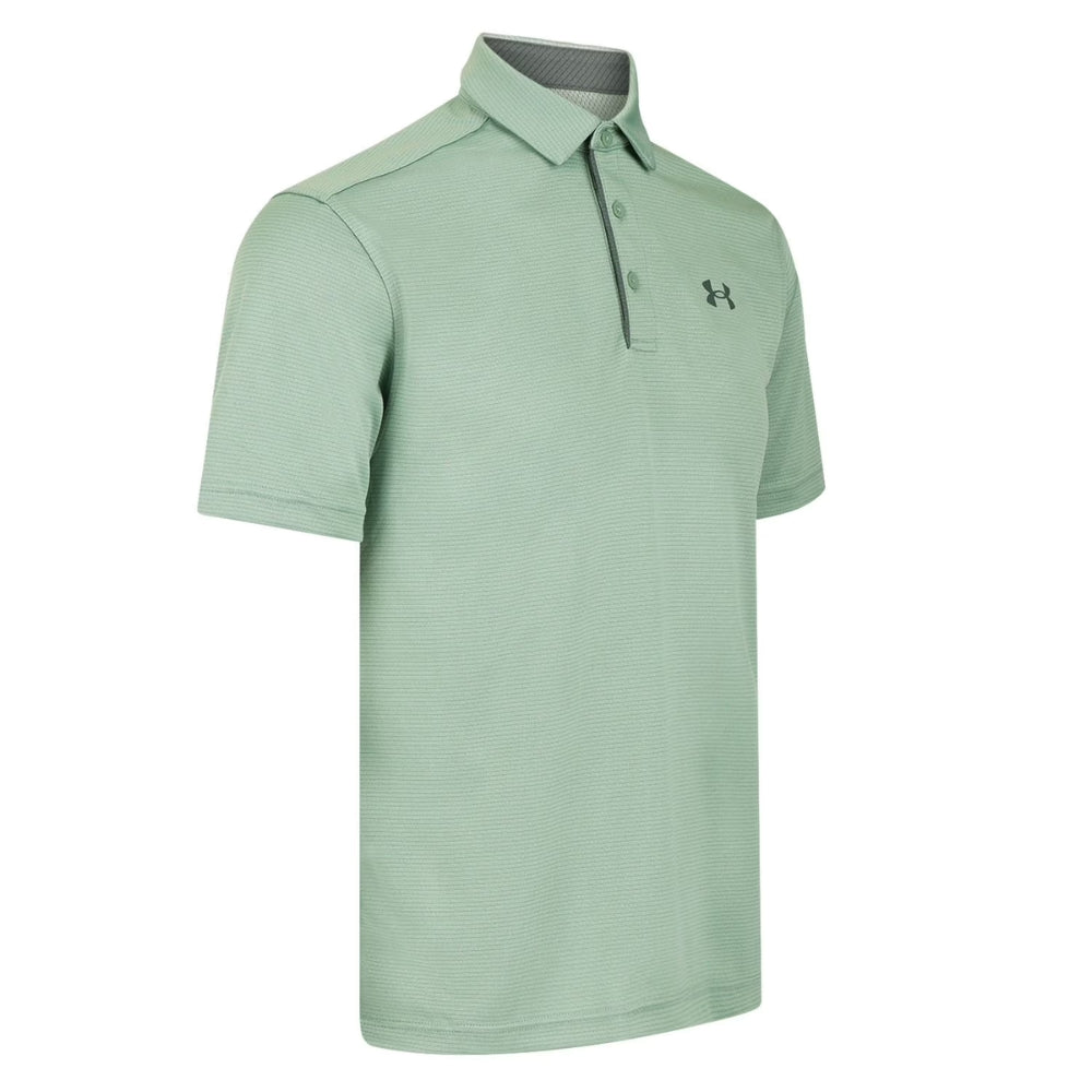 Under Armour Franela Polo Tech Para Caballeros Color SilicaGreen/PitchGray