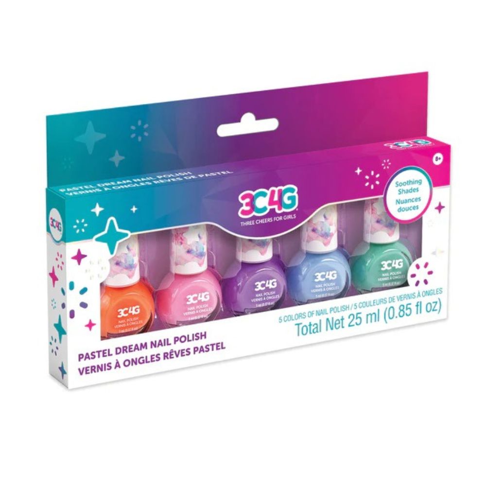3C4G Esmalte De Uñas Pastel Dreams 8+ 5Pzs