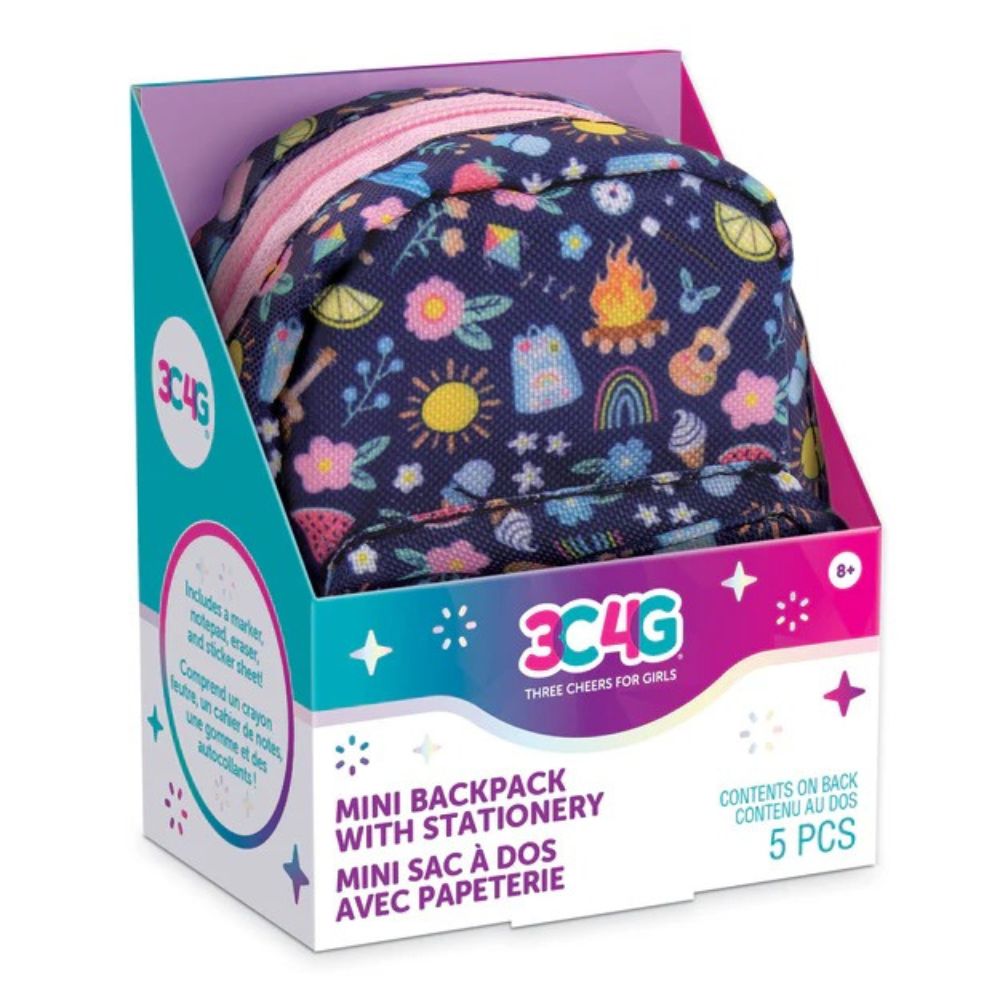 3C4G Mini Backpack With Stationery Fogata 8+ 5Pzs
