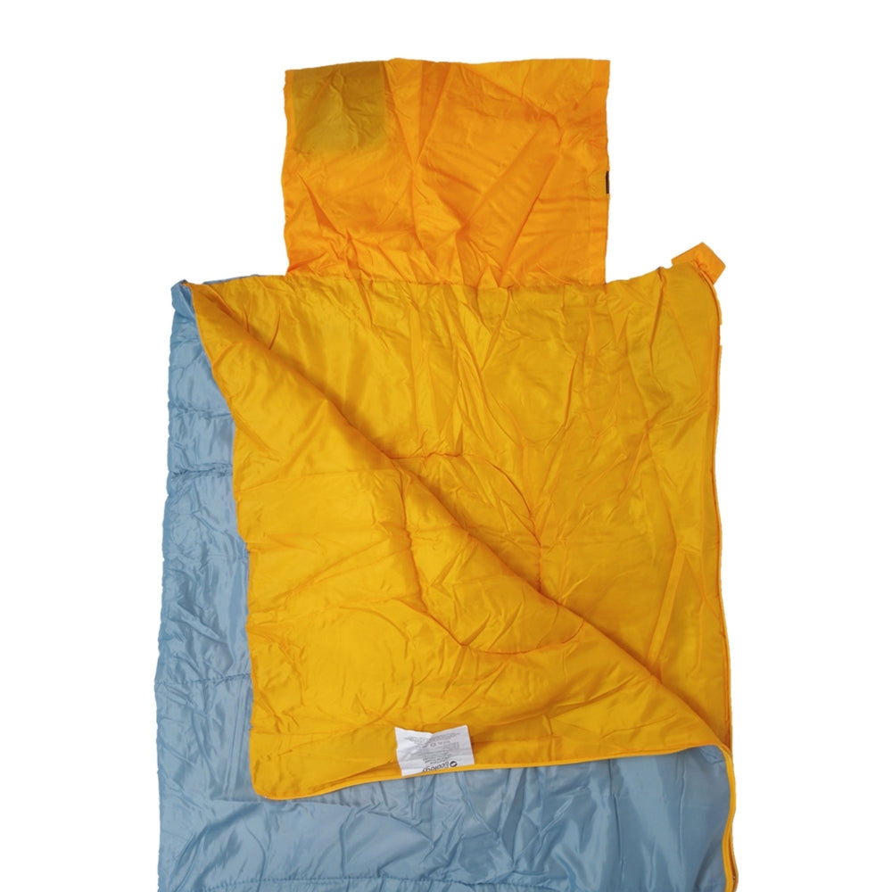 Ecology Saco De Dormir Weekend Individual/Doble Con Almohada Inflable Gris Y Naranja