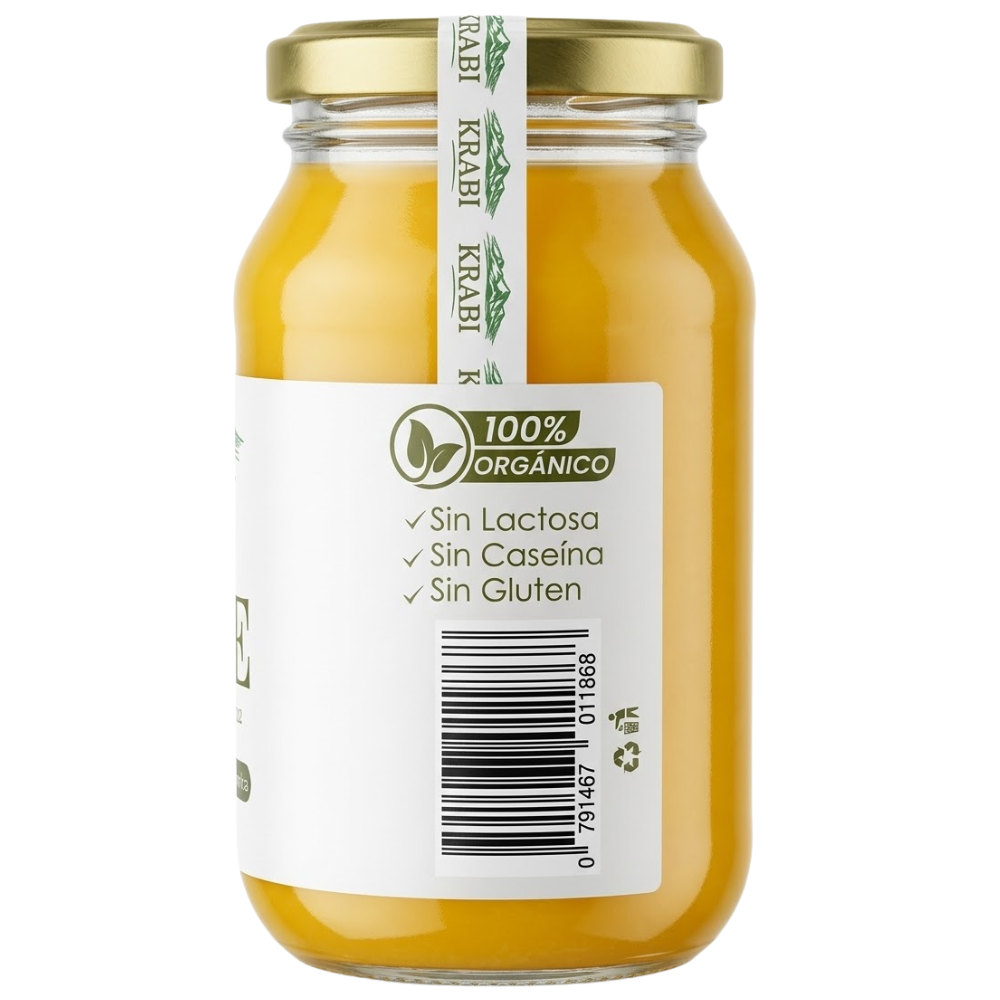 Ghee Mantequilla Clarificada Con Sal Rosada del Himalaya Krabi 400gr