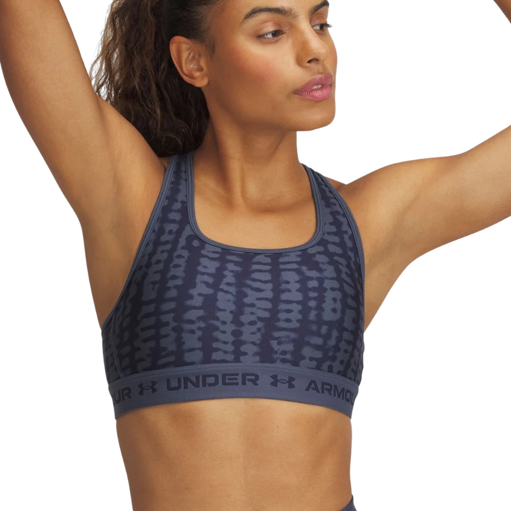 Under Armour Top Deportivo Espalda Cruzada Para Damas Color Down Pour Gray