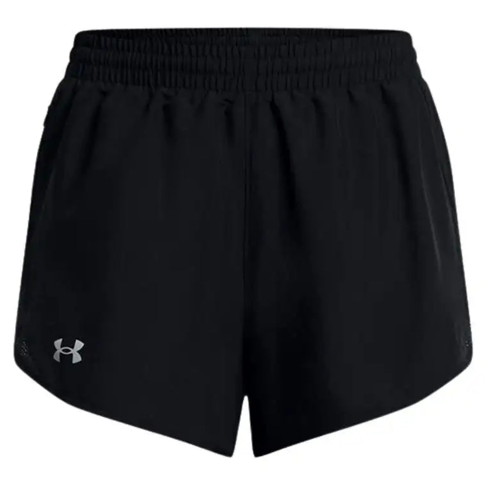 Under Armour Short Deportivo Fly By 3" Para Damas Color Negro