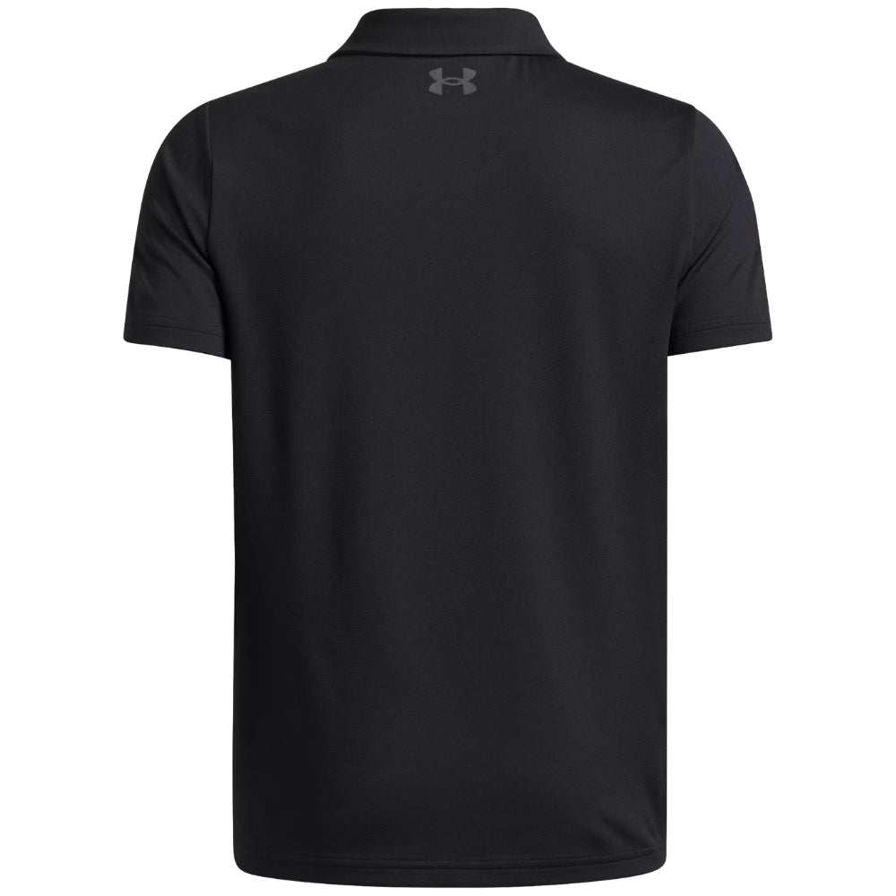Under Armour Franela Para Niños Performance Polo Color Negro