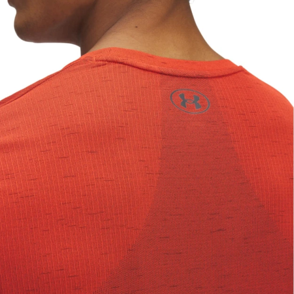 Under Armour Camiseta Invisible Sin Costuras Para Caballeros Color Fire