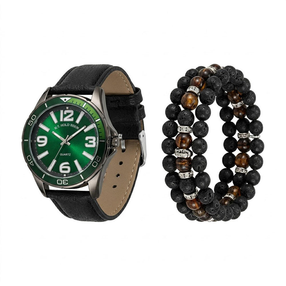 U.S Polo Set Reloj y Pulseras para Caballeros
