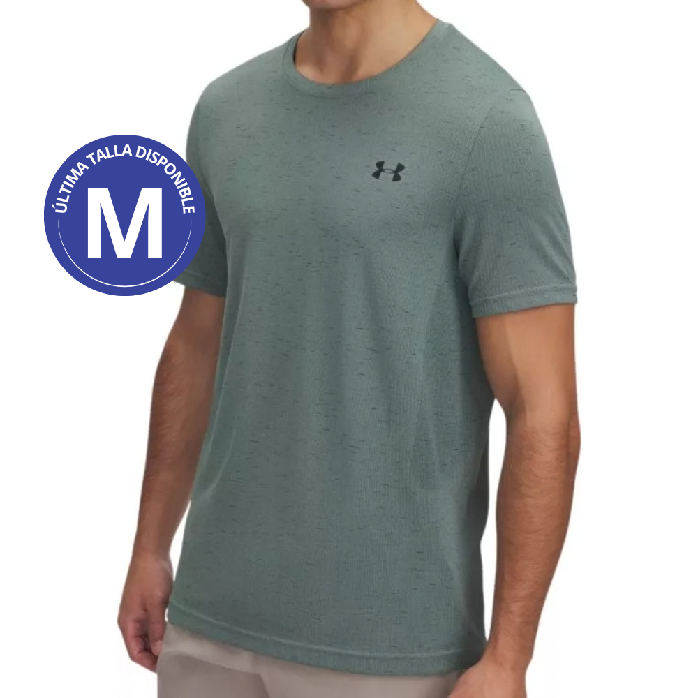 Under Armour Vanish Seamless SS Franela Manga Corta Talla M Para Caballeros Silica Green