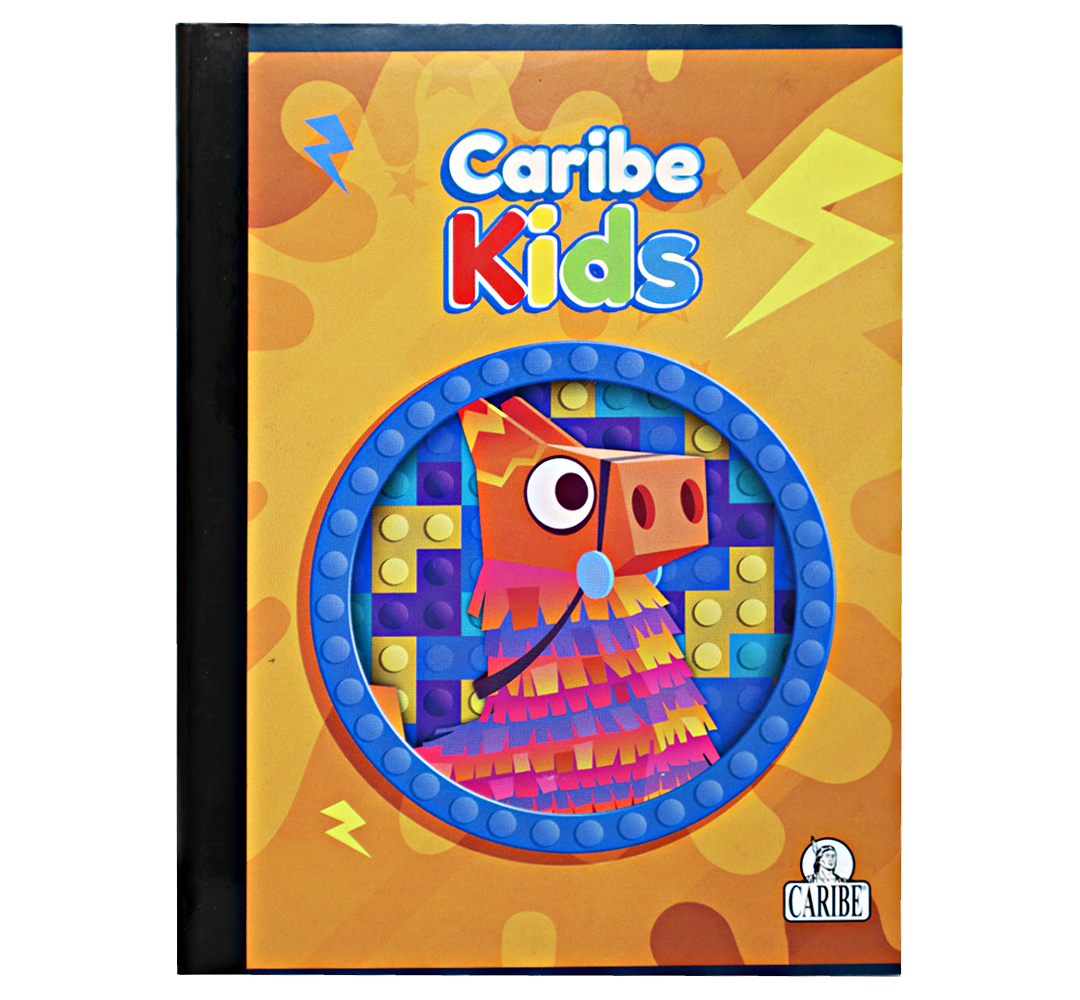 Cuaderno Empastado Doble Linea Caribe Kids Modelos Surtidos 100 Hojas