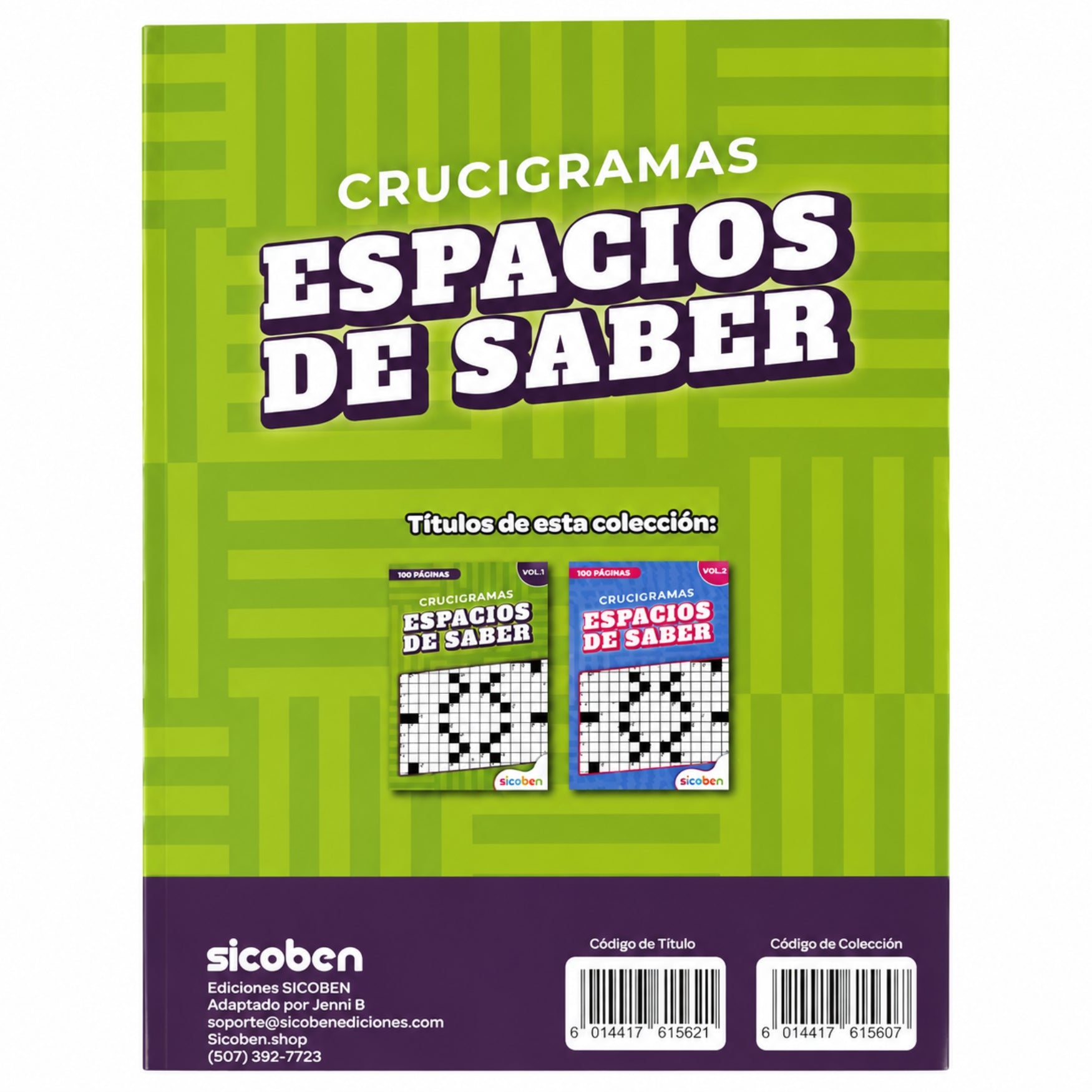 Sicoben Pasatiempos "Crucigramas Espacios de Saber" Vol 1
