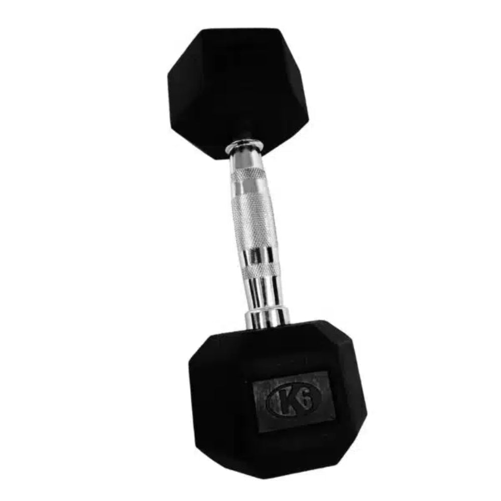 K6 Mancuerna Pesa Encauchetada Gim Hex 20Lb
