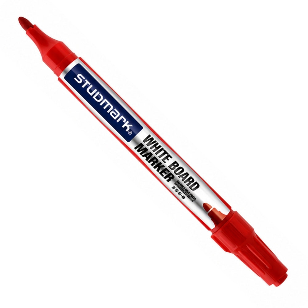 Studmark Marcador para Pizarrón Blanco Punta Redonda Color Rojo 1Und