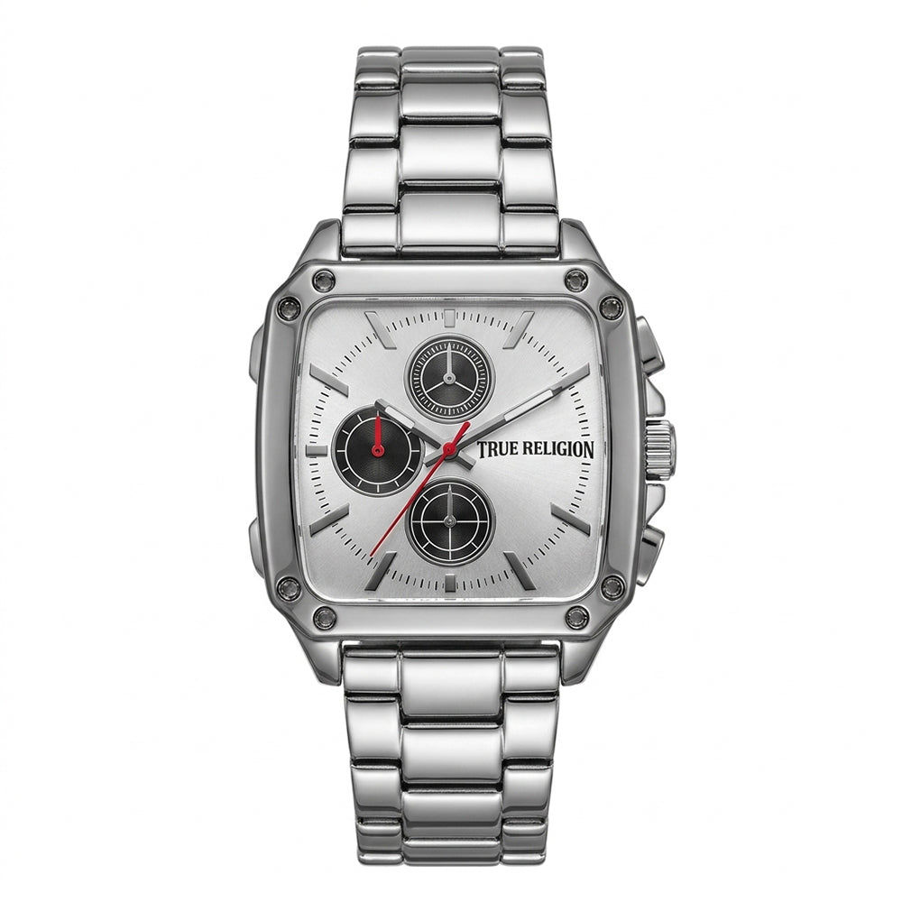 True Religion Reloj Para Caballeros Cuadrado Silver