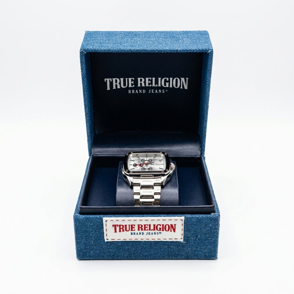 True Religion Reloj Para Caballeros Cuadrado Silver