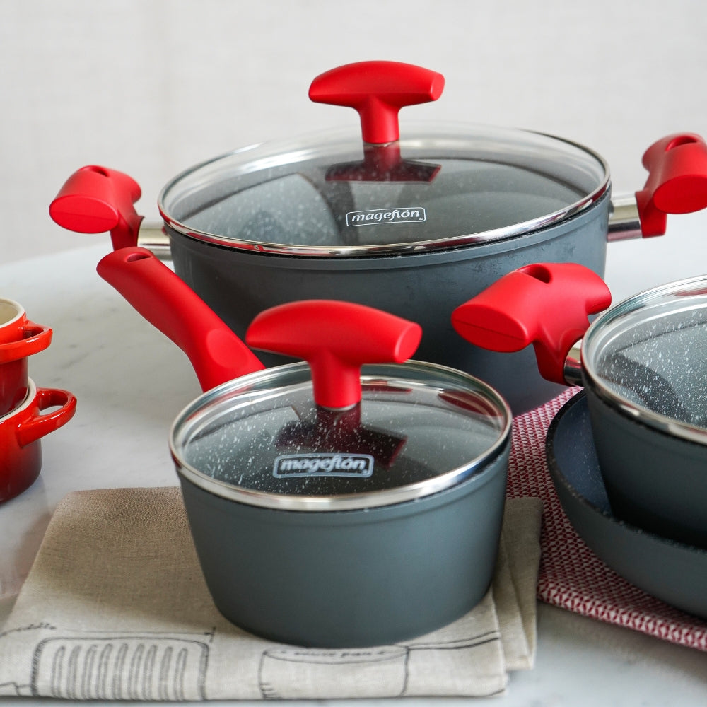 Mageflon Juego de Ollas Bateria 7 Pzas Vulcano