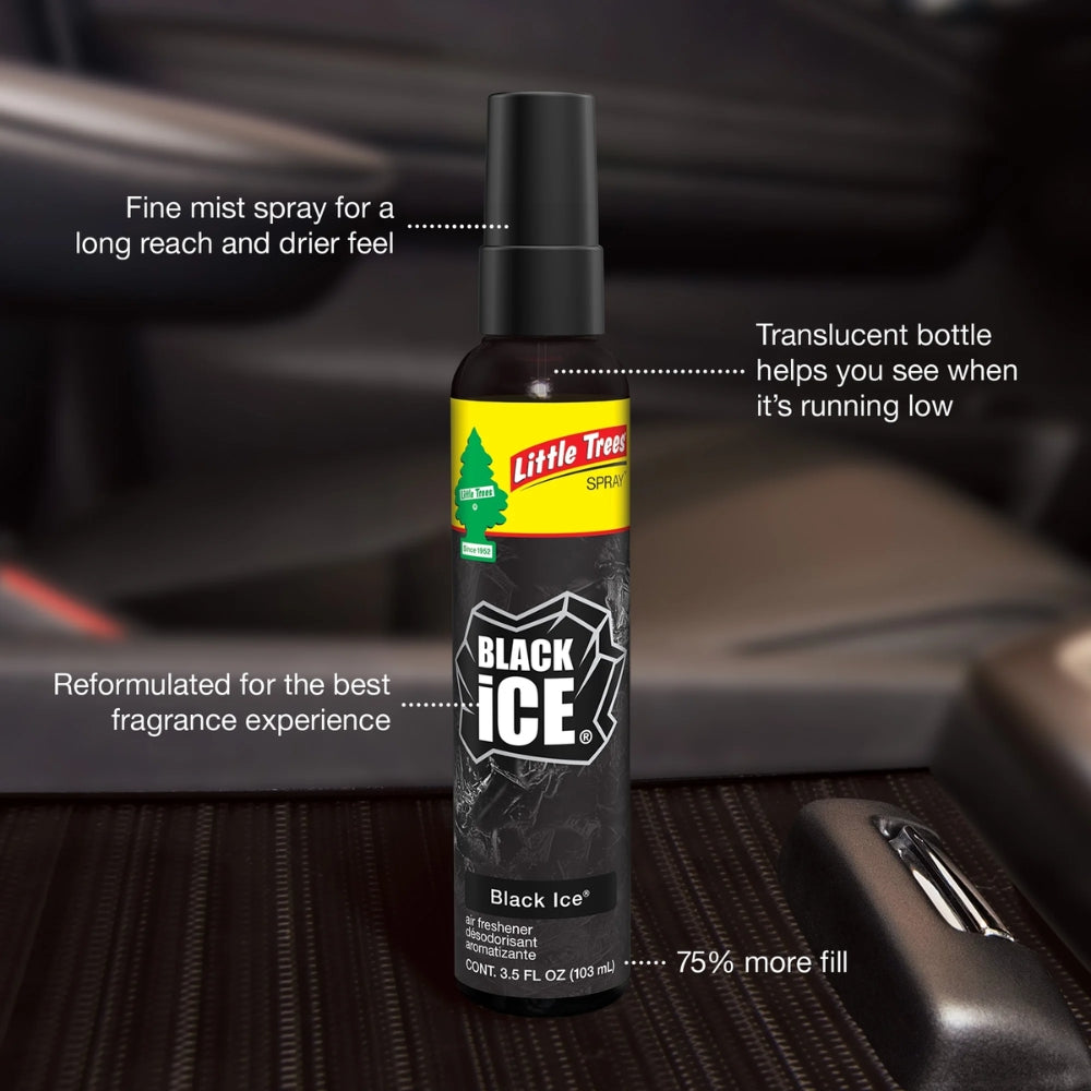 Aromatizante Little Trees Sprays Black Ice 3.5 Oz