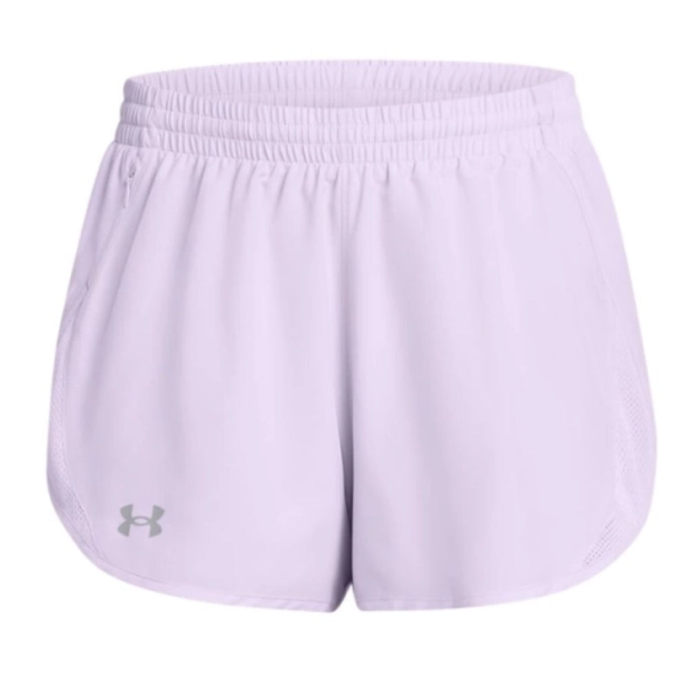 Under Armour Short Deportivo Fly By 3" Para Damas Color Lila