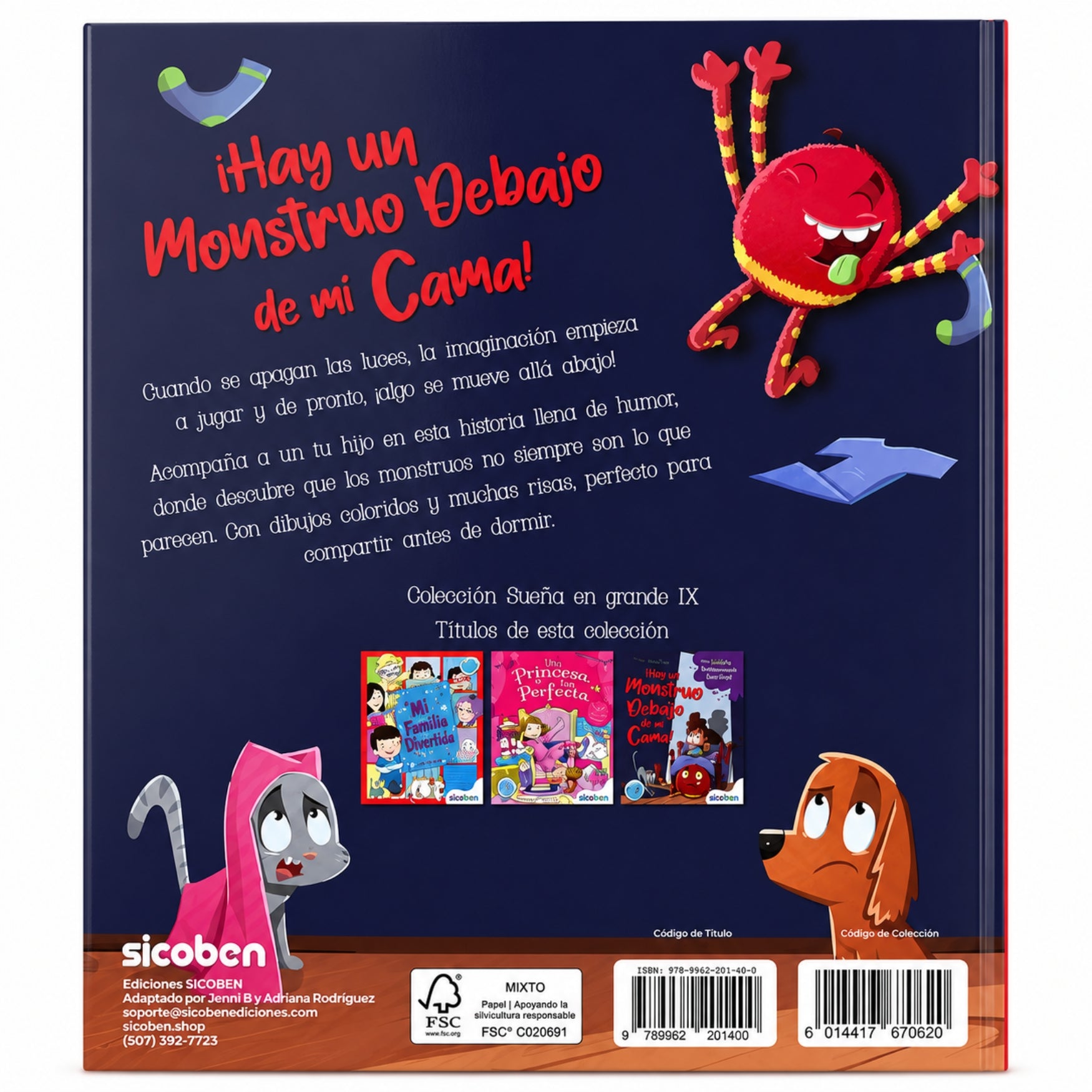Sicoben Libro "Hay un Mounstruo Debajo de mi Cama" Autor Lee Robinson