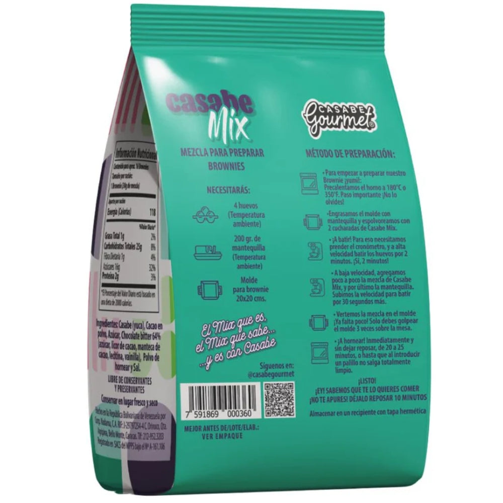 Casabe Gourmet Casabe Mix Brownie Mezcla 480gr