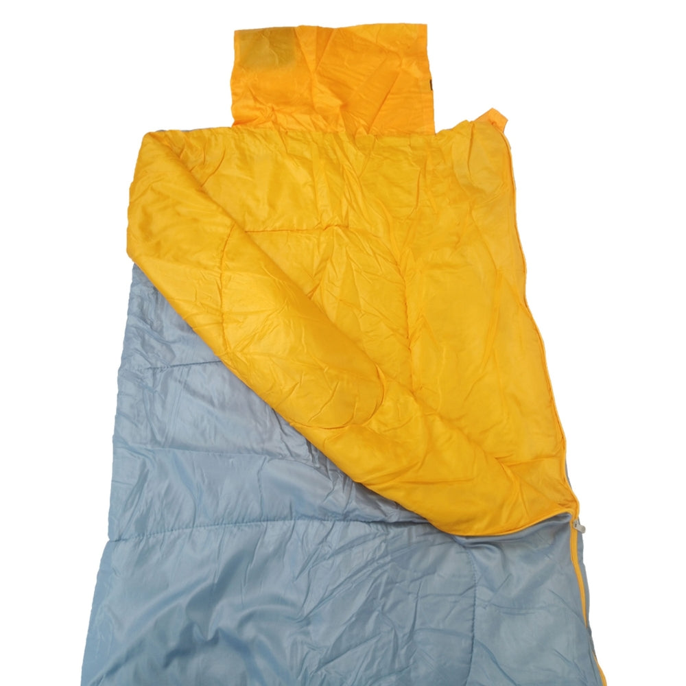 Ecology Saco De Dormir Weekend Individual/Doble Con Almohada Inflable Gris Y Naranja