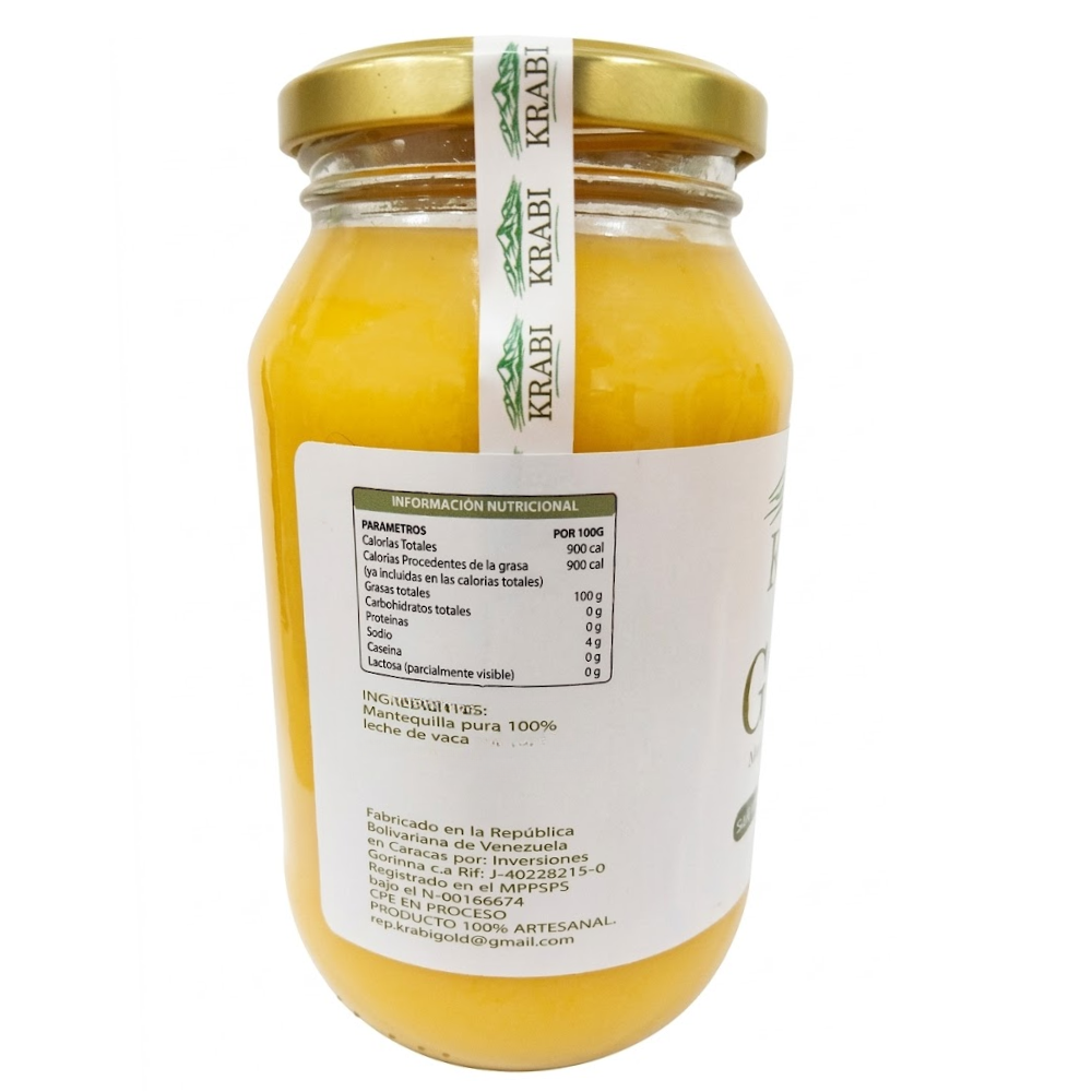 Ghee Mantequilla Clarificada Sin Sal Krabi 400gr
