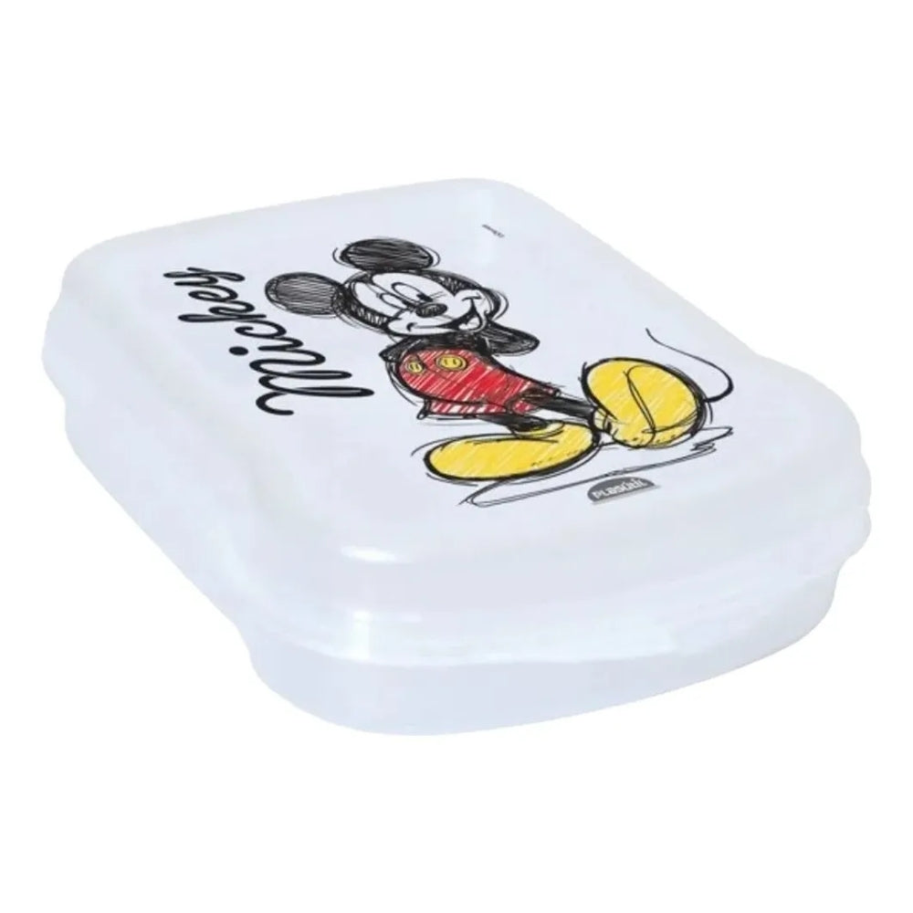 Alfa Hogar Sandwichera Blanca Traslucida Mickey Mouse