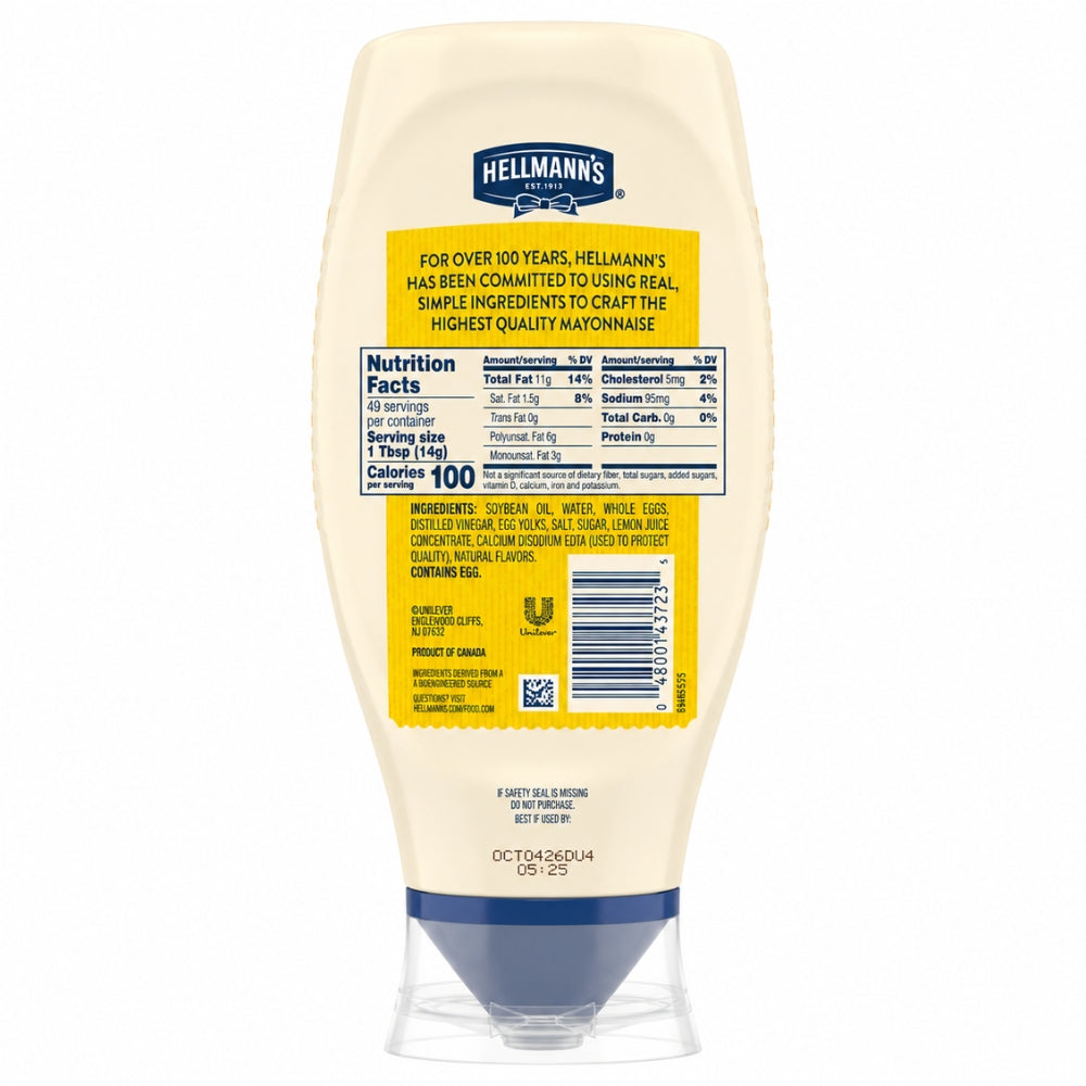 Hellmann's Real Mayonnaise 739ml