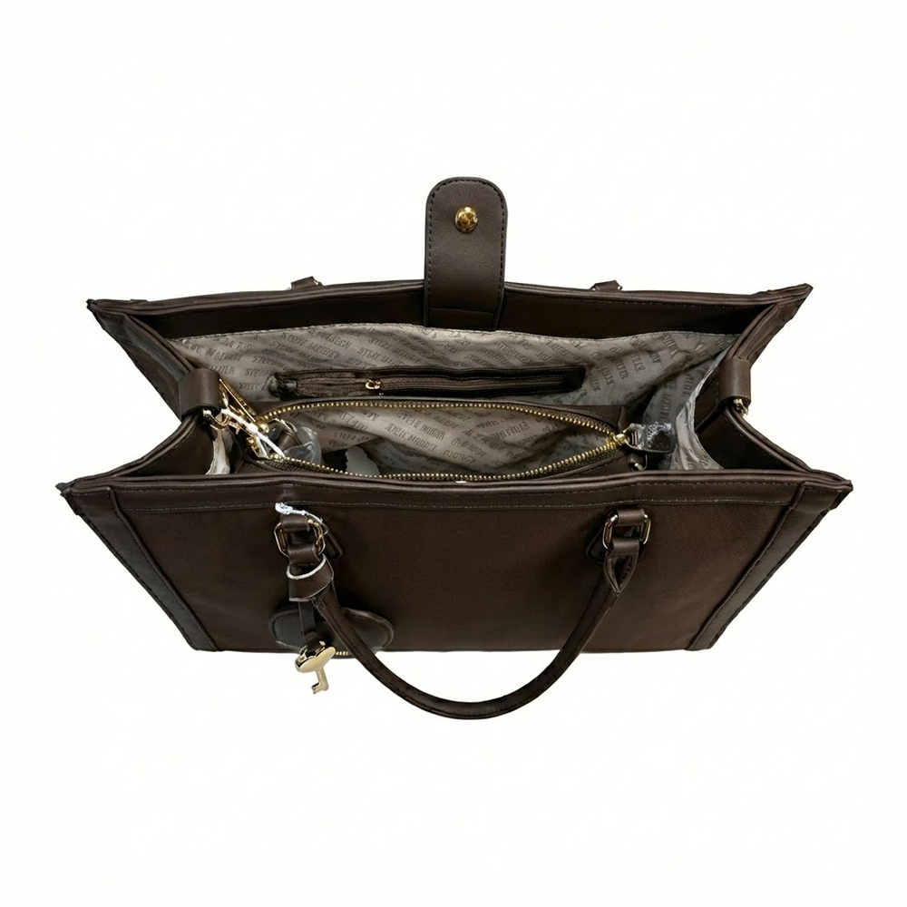 Steve Madden Cartera Book Tote Sepia Multi