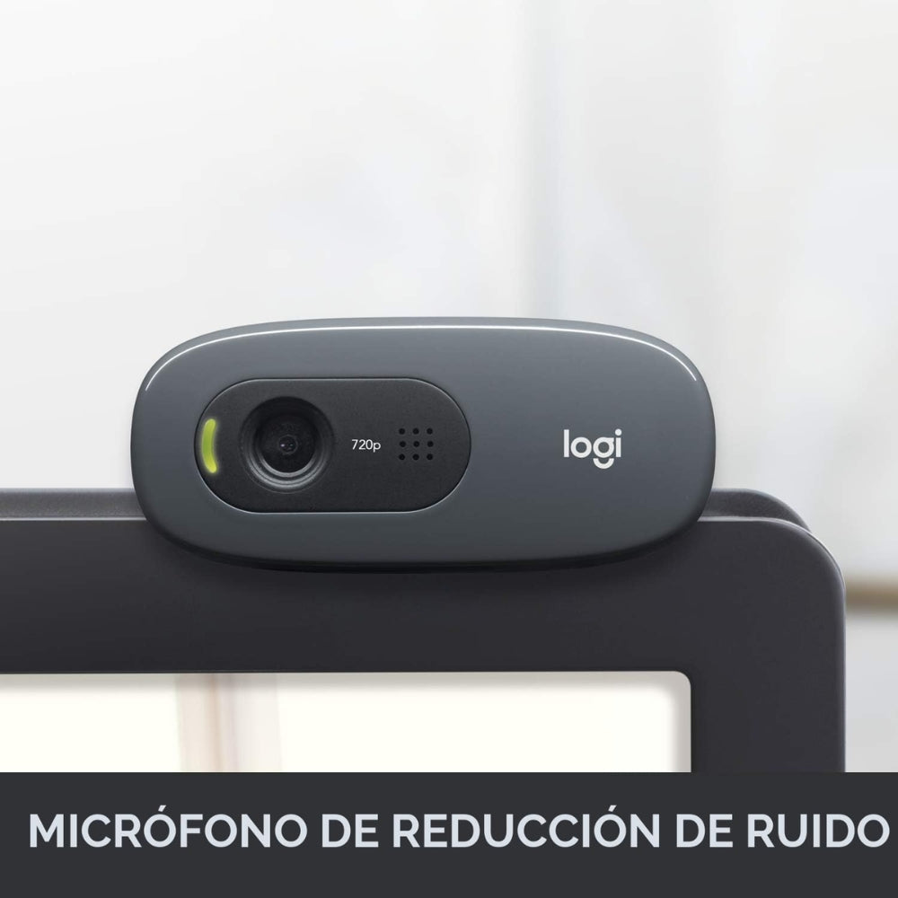Logitech Webcam C270 HD 720p con Micrófono Integrado y Conexión USB