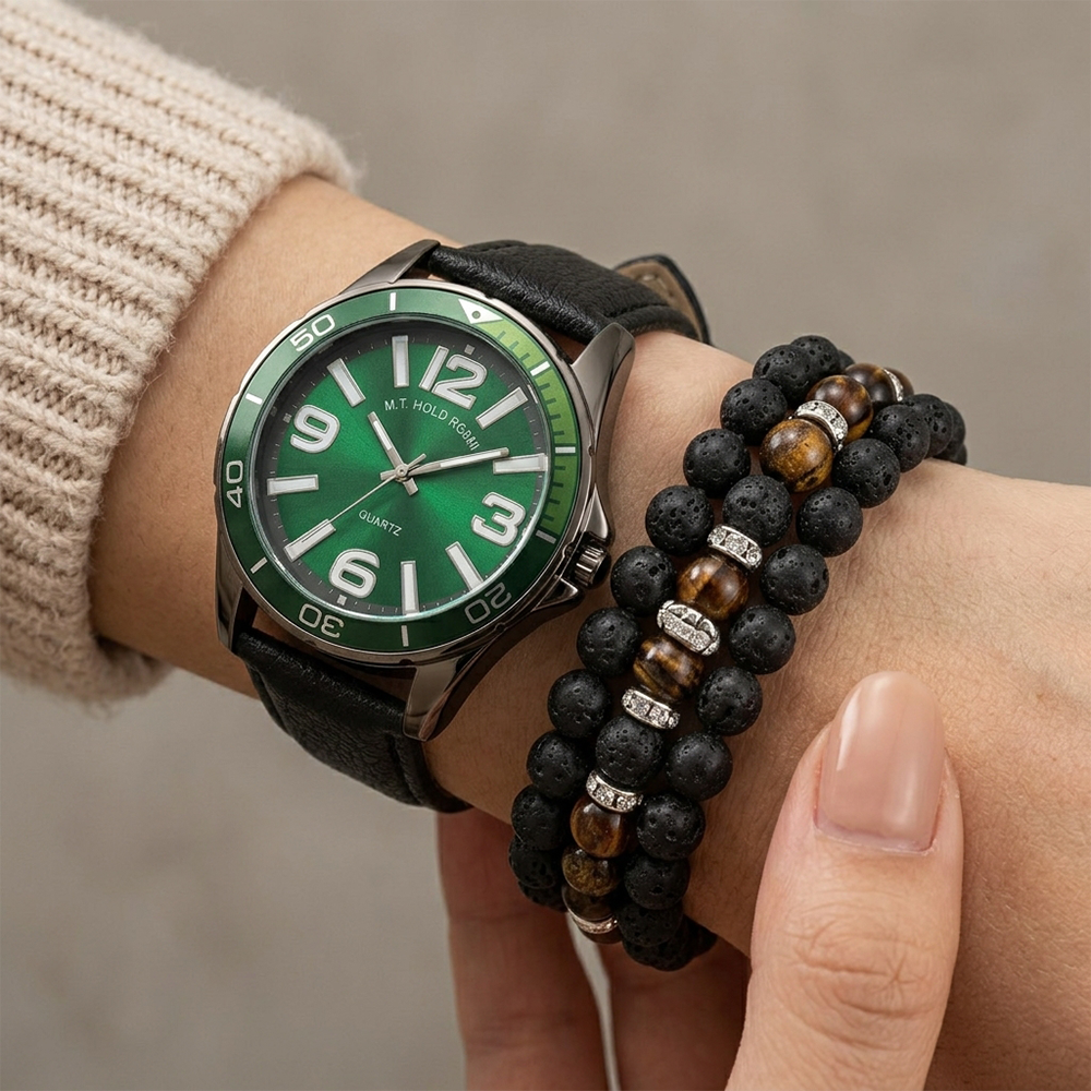 U.S Polo Set Reloj y Pulseras para Caballeros