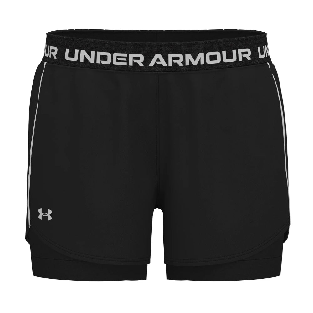 Under Armour Short Deportivo 2 en 1 Para Damas Color Negro