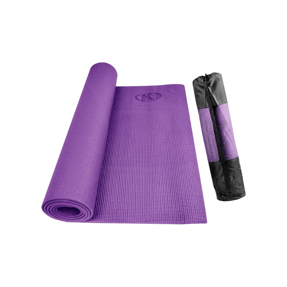 Manta de Yoga K6 Basic 5mm Con Bolso Color Morado