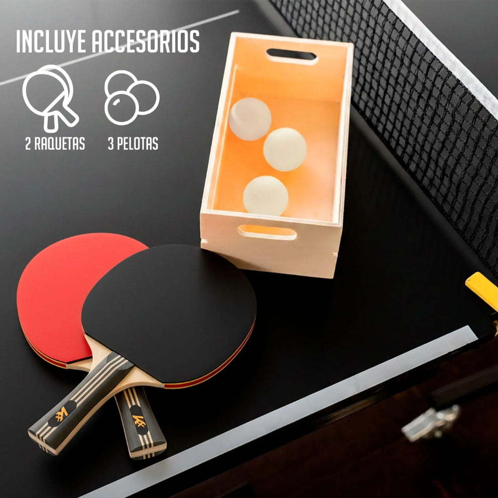 KX Mesa De Ping Pong Indoor 18mm Con Accesorios