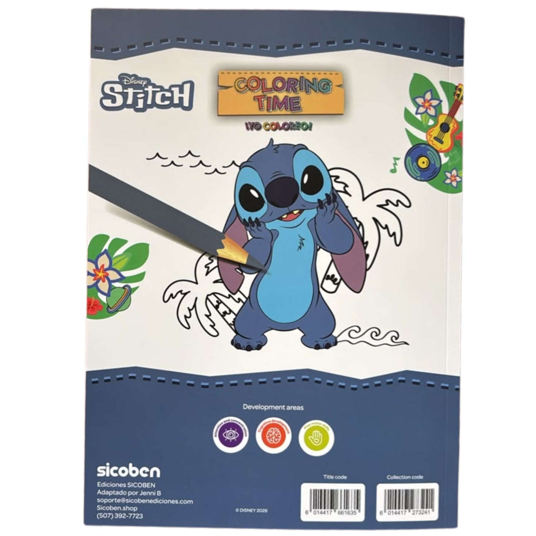 Sicoben Yo Coloreo Libro Infantil Para Colorear Disney Stitch