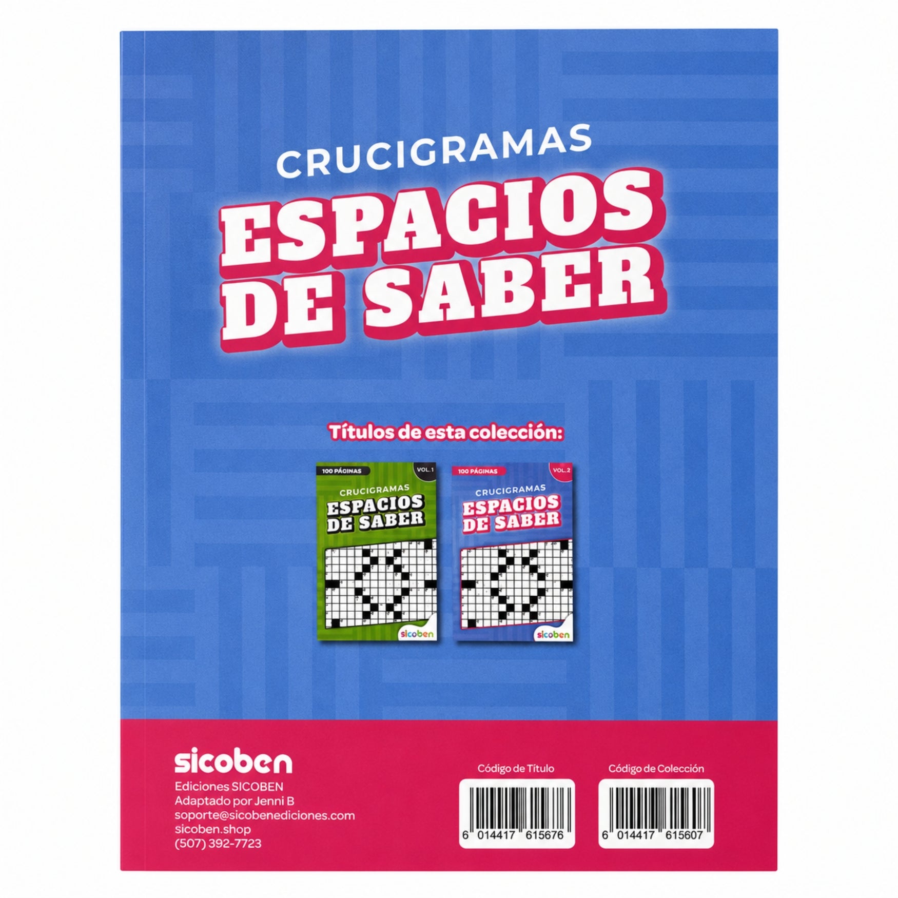 Sicoben Pasatiempos "Crucigramas Espacios de Saber" Vol 2